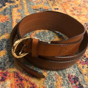 Leather waist belt